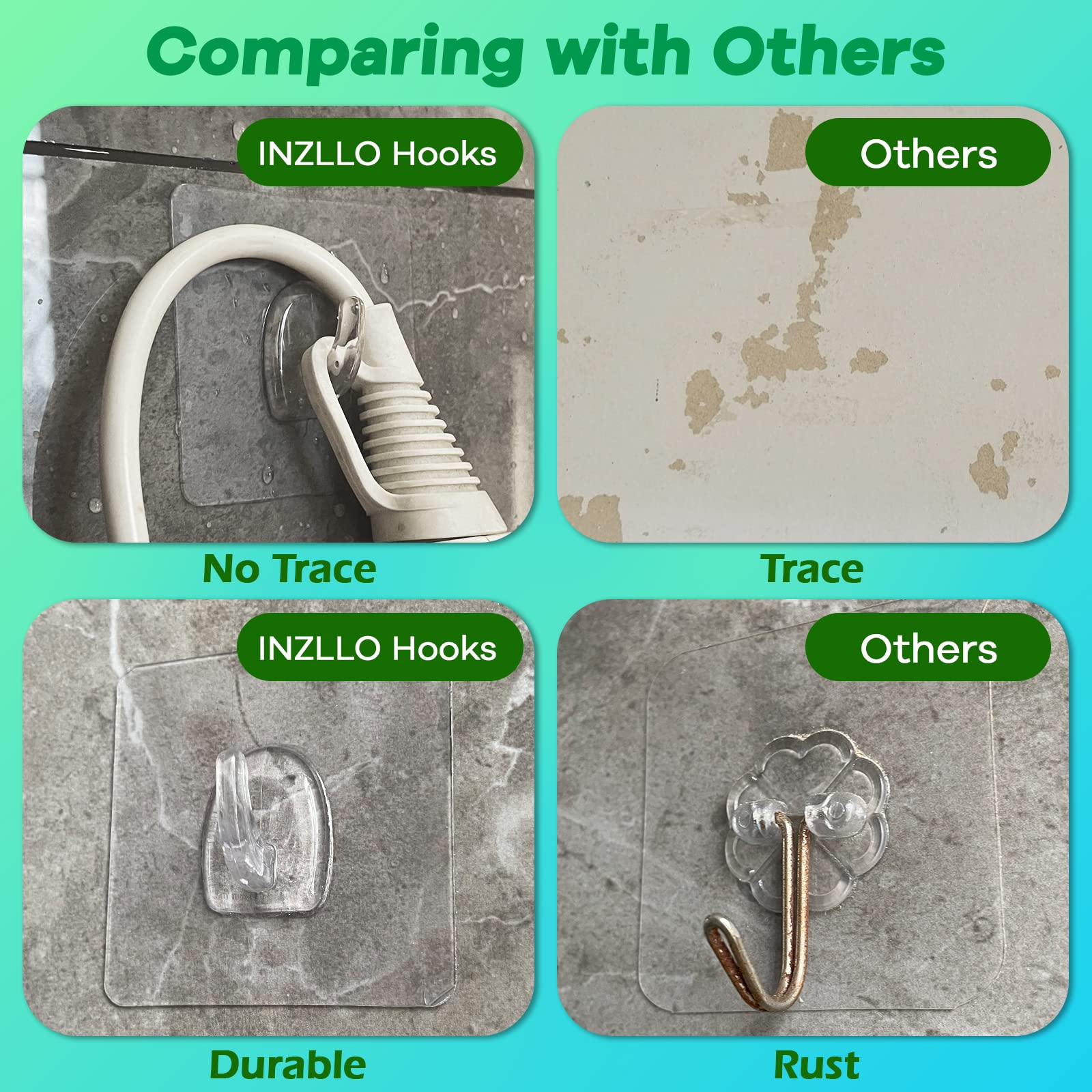 Adhesive Utility Wall Hooks